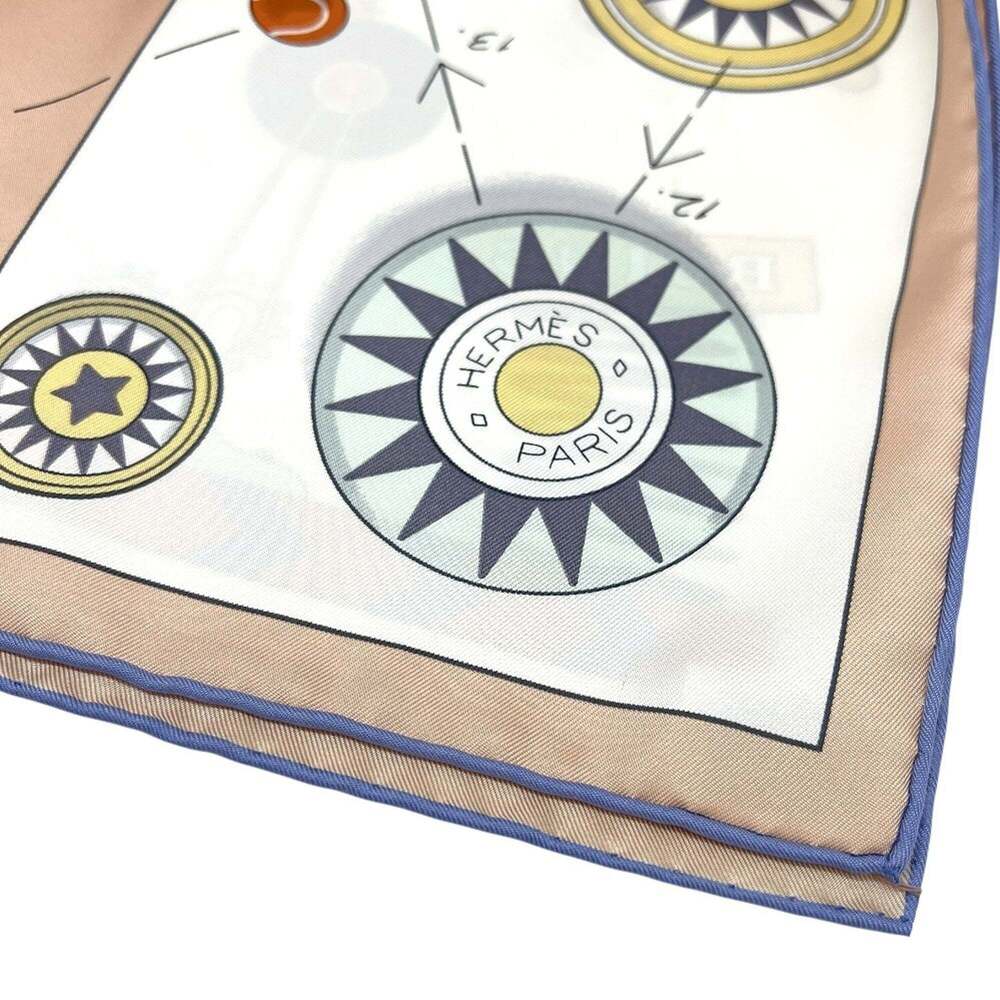 HERMES Pink Silk Scarf - Picture 6 of 11